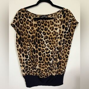Express animal print top